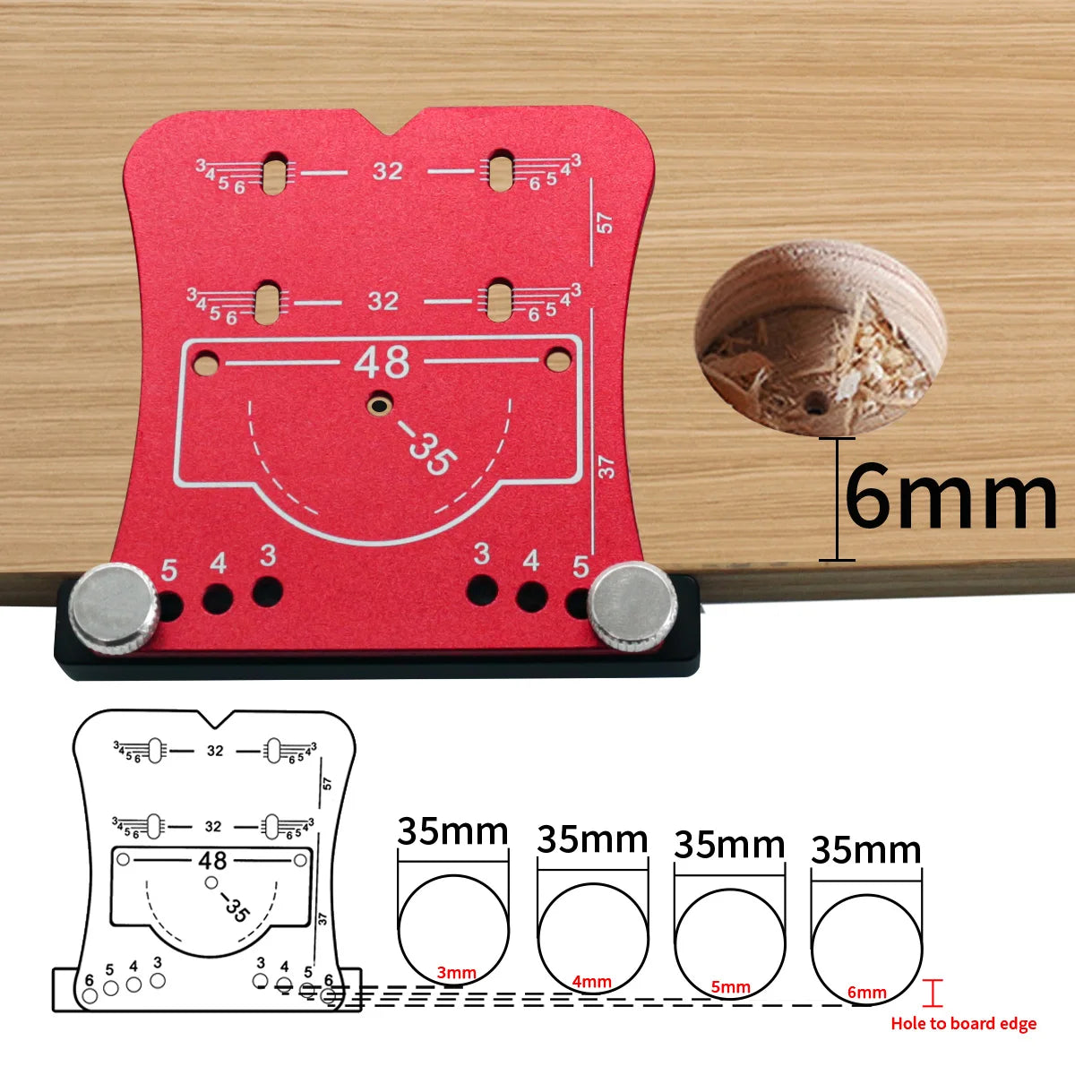 35mm Concealed Hinge Drilling Jig