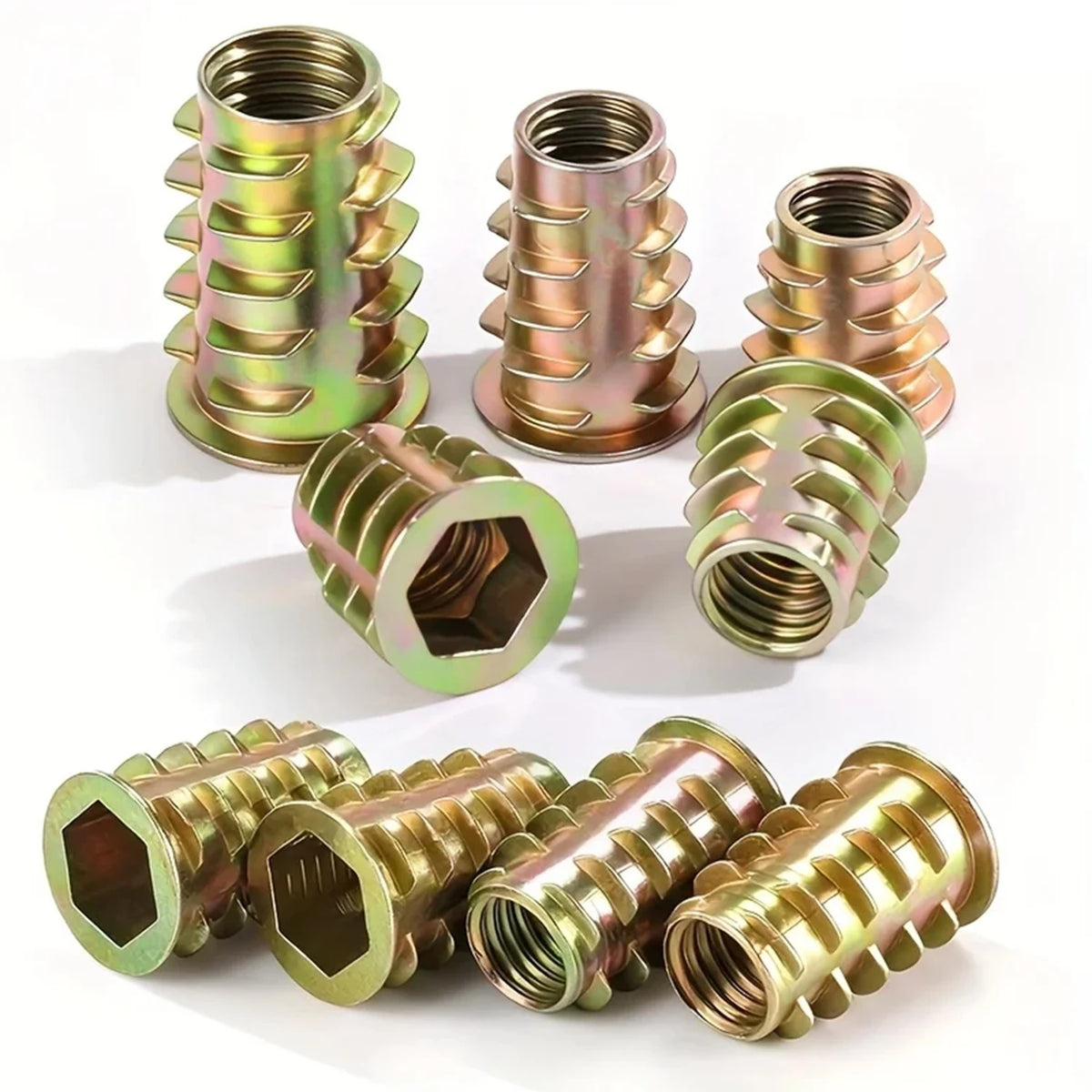 Threaded Wood Insert Nuts (100 Pcs)