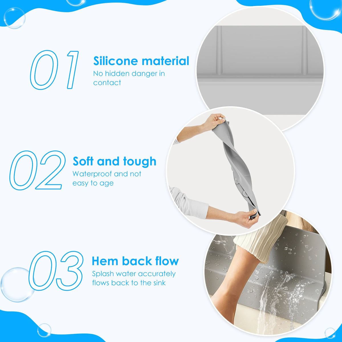 Silicone Sink Splash Guard