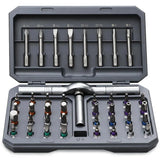 Compact Magnetic Ratchet Screwdriver Set
