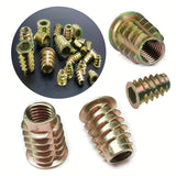 Threaded Wood Insert Nuts (100 Pcs)