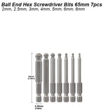 Magnetic Ball-End Hex Bit Set