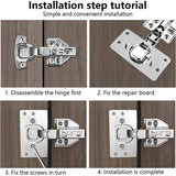 Cabinet Hinge Repair Plates (10 Pcs)