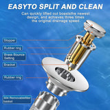 Pop-Up Drain Strainer & Hair Catcher (2 Pcs)