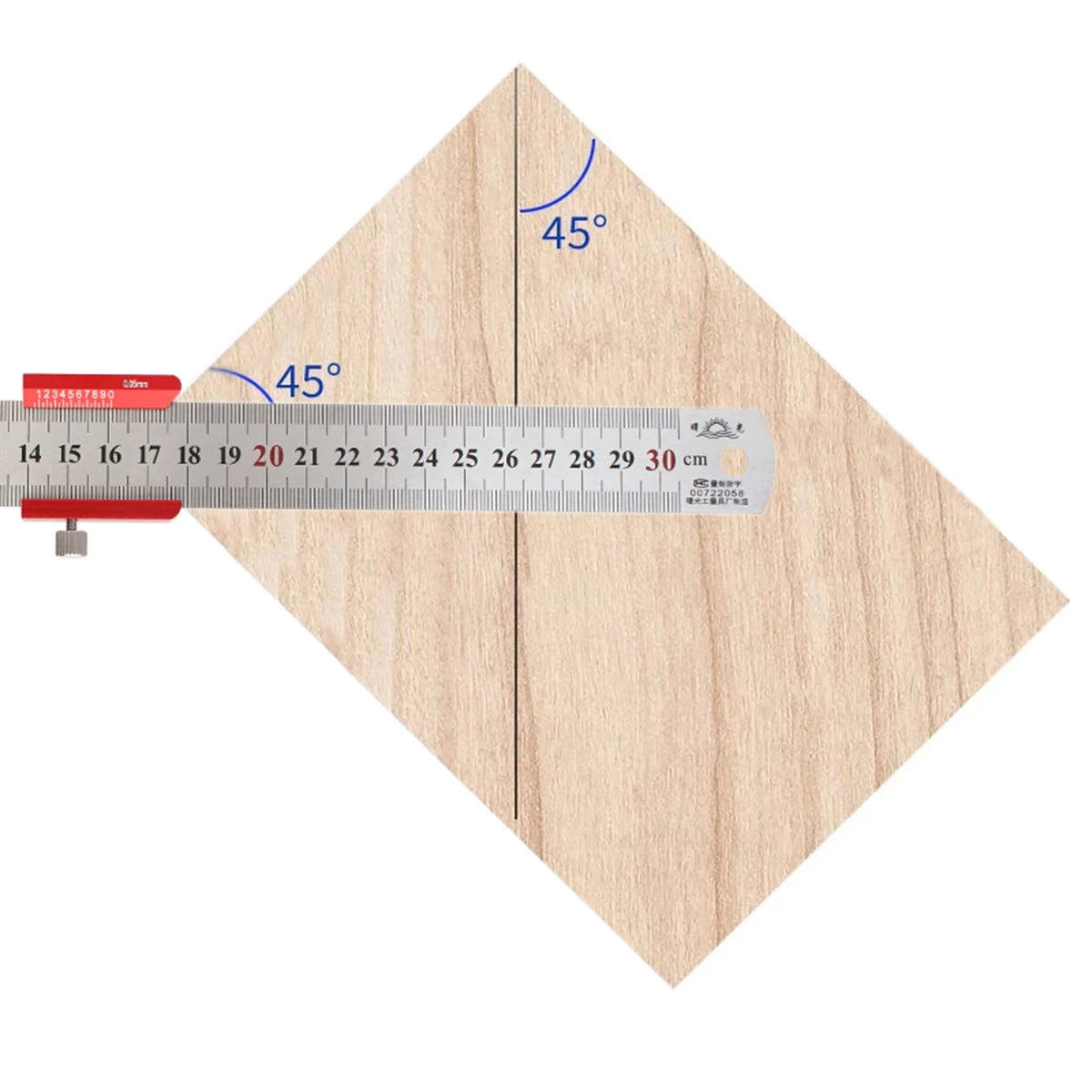 45°/90° Woodworking Angle Ruler