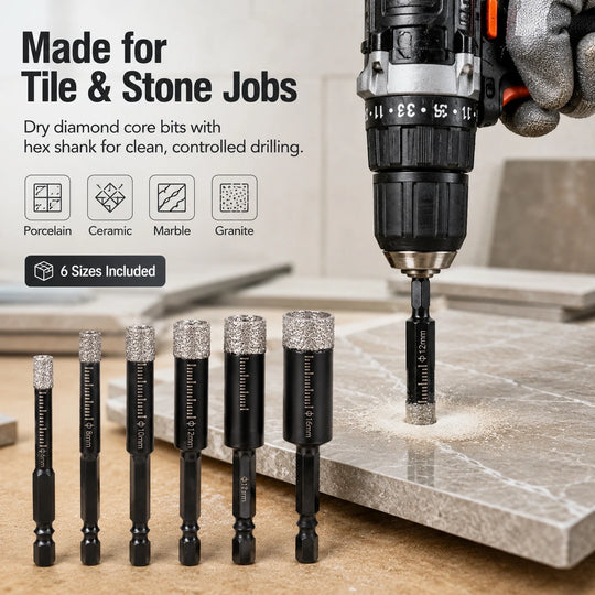 Dry Diamond Core Drill Bit for Tile