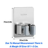 No-Drill Stainless Steel Mop Holder