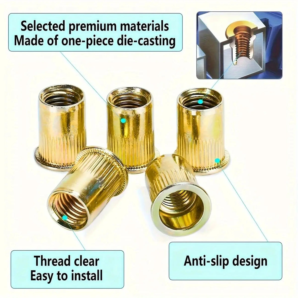 Rivet Nut Setter Tool Kit