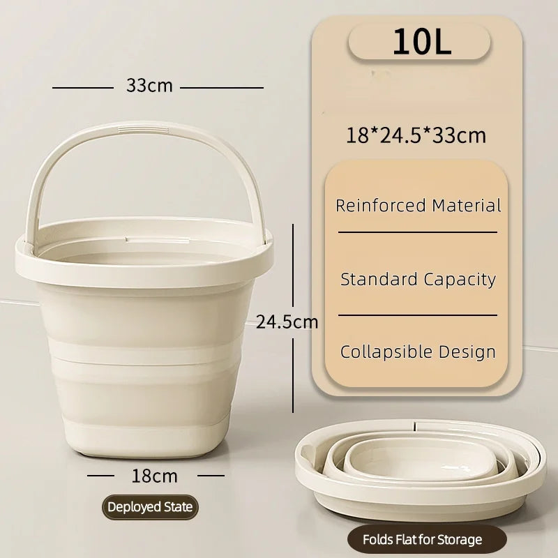 Collapsible Water Bucket with Handle