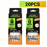 Pre-Tied Carp Hair Rigs with Barbed Hooks