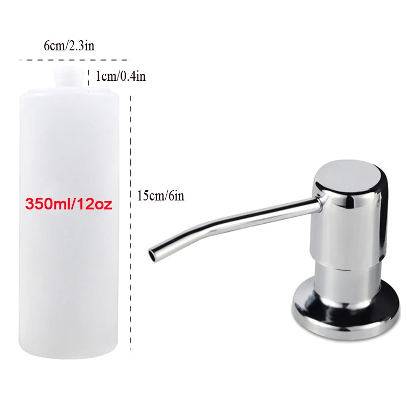 Built-In Sink Soap Dispenser with Extension Tube