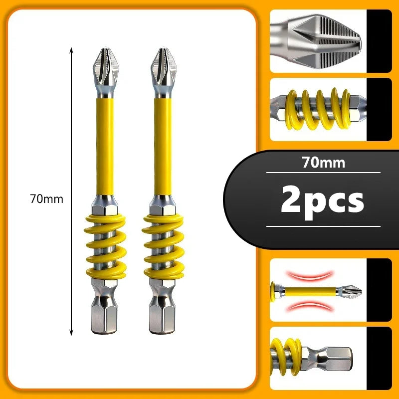 Spring-Loaded Magnetic Screw-Holding Bits