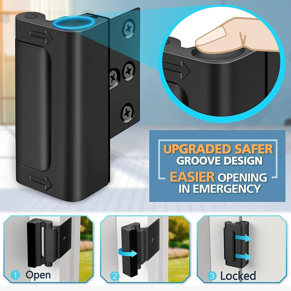 Door Reinforcement Lock with 3-Inch Stop