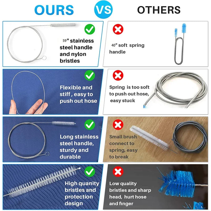 59-Inch Flexible Drain Cleaning Brush