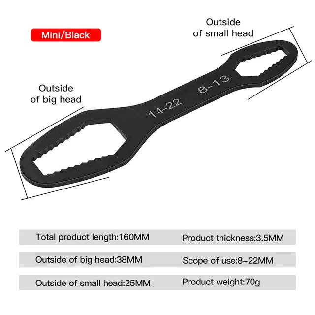 Double-Head Self-Adjusting Torx Wrench