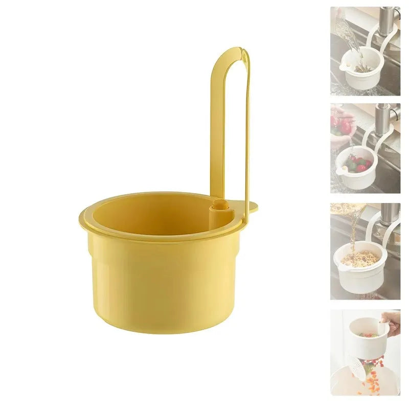 Sink Strainer Basket with Faucet Hook