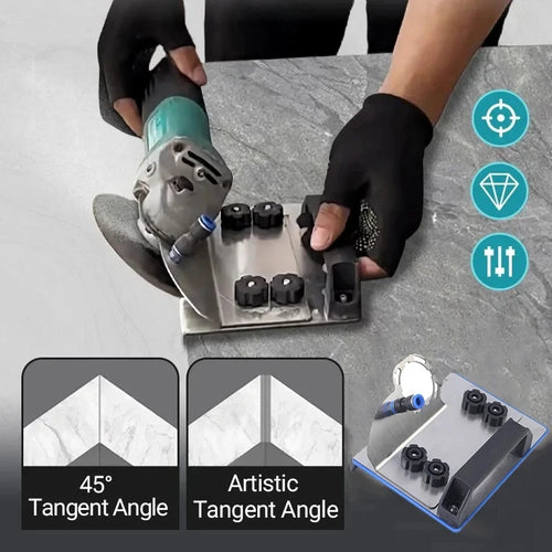 45° Tile Chamfer Guide for Angle Grinder