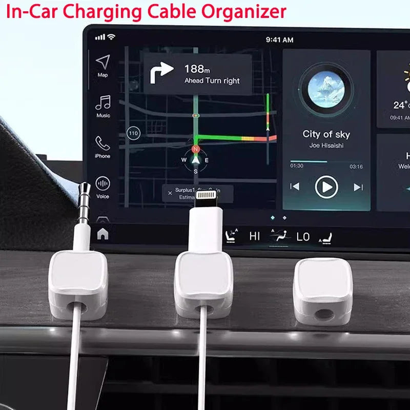 Adhesive Magnetic Cable Clips
