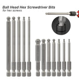 Magnetic Ball-End Hex Bit Set