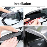 Car Side Mirror Rain Visors (2 Pcs)