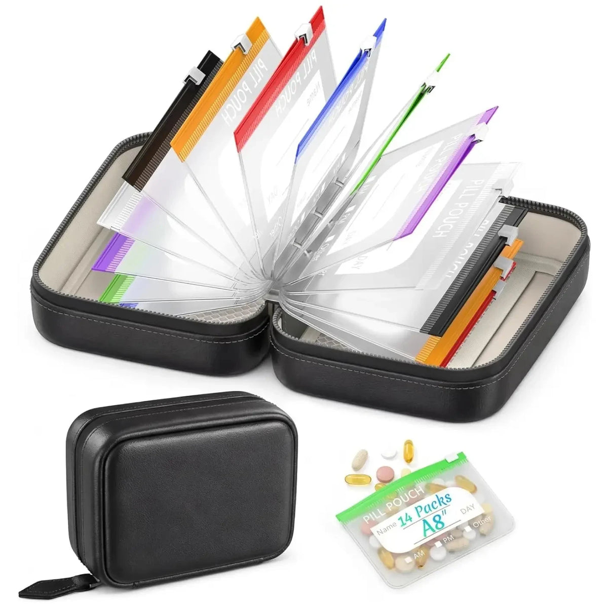 Waterproof Weekly Pill Organizer (14 Pouches)