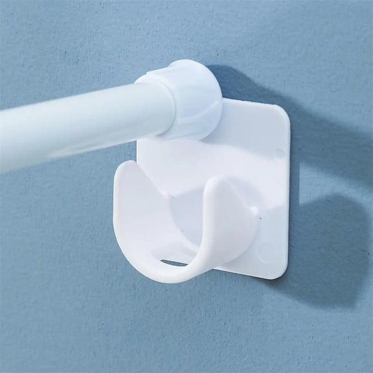 No-Drill Adhesive Curtain Rod Brackets (2 Pcs)