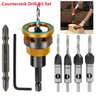 Countersink Drill Bit Set with Depth Stop