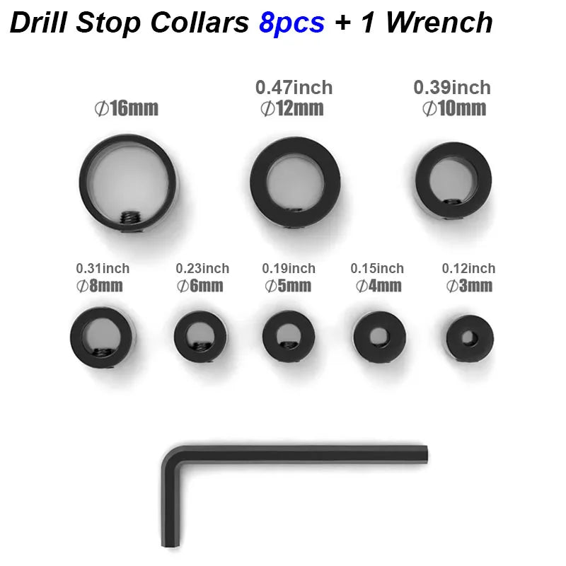 Drill Bit Depth Stop Collars