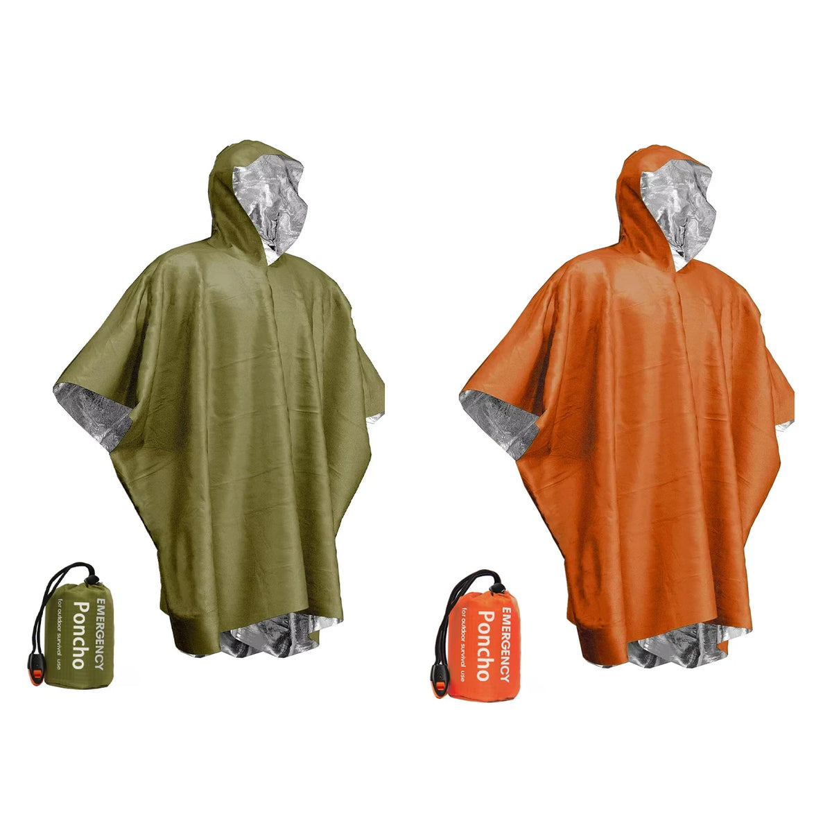 Emergency Thermal Rain Poncho