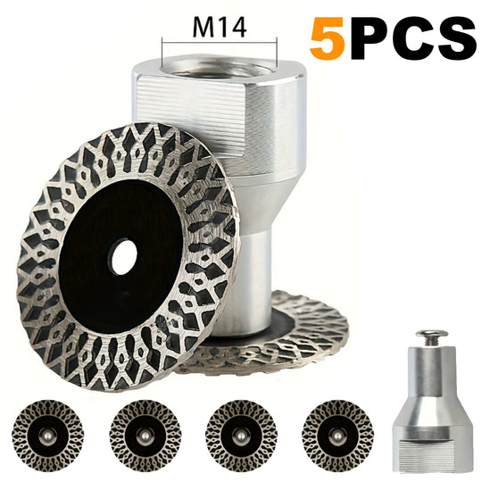 40mm Diamond Cutting Discs with M14 Flange (5 Pcs)