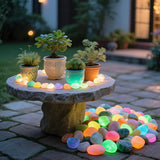 Glow-in-the-Dark Garden Pebbles (20 Pcs)