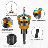 Countersink Drill Bit Set with Depth Stop