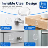 Round Door Handle Bumpers (6/12 Pcs)
