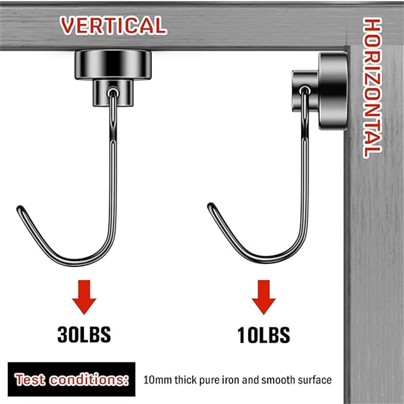 Heavy-Duty Magnetic Hooks