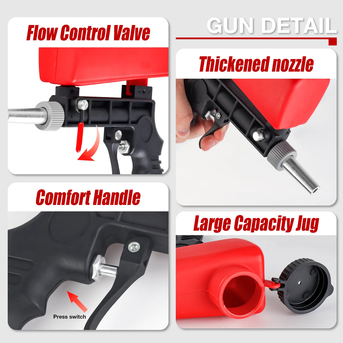 Portable Pneumatic Sandblasting Gun