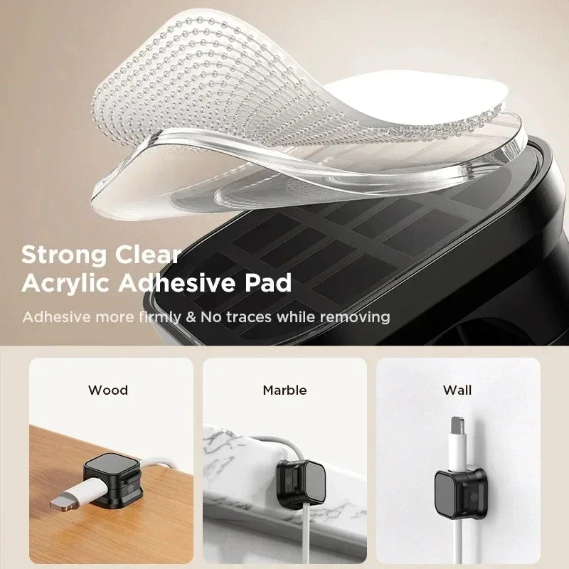 Adhesive Magnetic Cable Clips