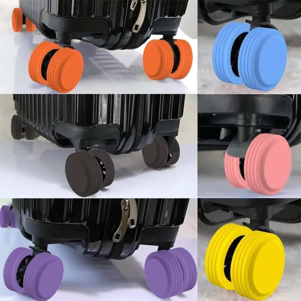 Silicone Luggage Wheel Covers (8 Pcs)