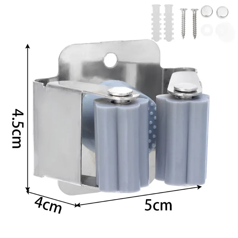Wall-Mounted Mop & Broom Holder